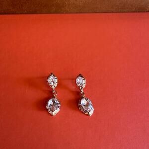 Gold Crystal sparkling Earring- hypoallergenic & light weight, Gold plated